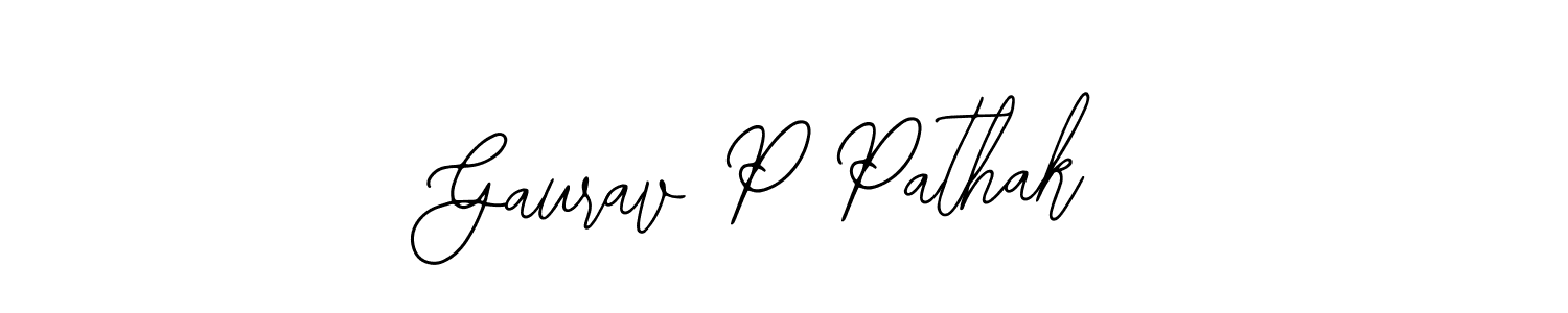 Gaurav P Pathak stylish signature style. Best Handwritten Sign (Bearetta-2O07w) for my name. Handwritten Signature Collection Ideas for my name Gaurav P Pathak. Gaurav P Pathak signature style 12 images and pictures png