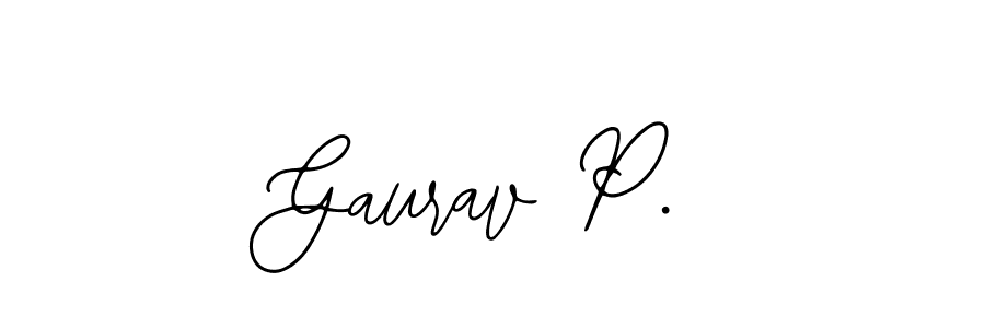 Similarly Bearetta-2O07w is the best handwritten signature design. Signature creator online .You can use it as an online autograph creator for name Gaurav P.. Gaurav P. signature style 12 images and pictures png