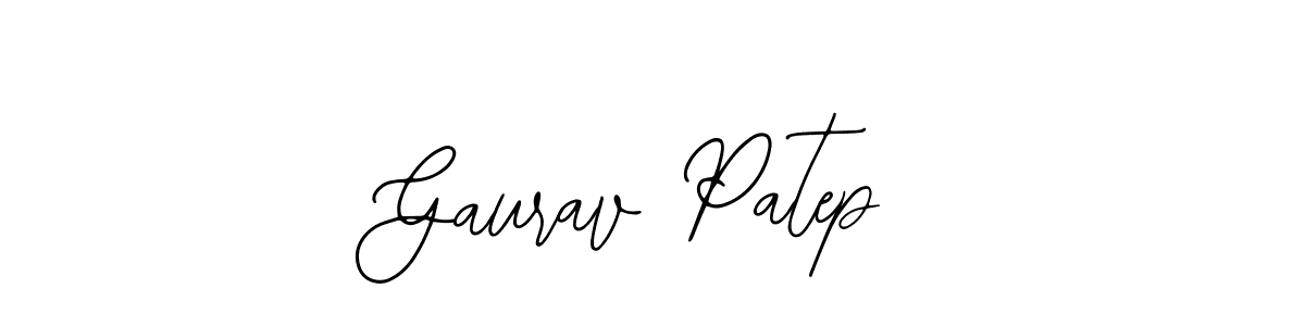 How to make Gaurav Patep name signature. Use Bearetta-2O07w style for creating short signs online. This is the latest handwritten sign. Gaurav Patep signature style 12 images and pictures png