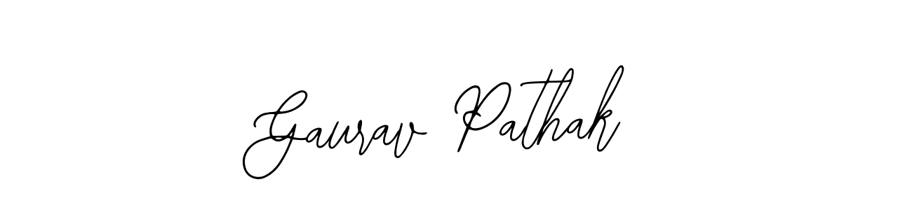 Use a signature maker to create a handwritten signature online. With this signature software, you can design (Bearetta-2O07w) your own signature for name Gaurav Pathak. Gaurav Pathak signature style 12 images and pictures png