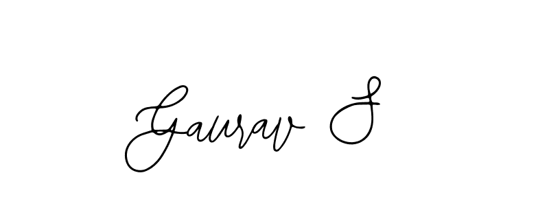 Also we have Gaurav S name is the best signature style. Create professional handwritten signature collection using Bearetta-2O07w autograph style. Gaurav S signature style 12 images and pictures png