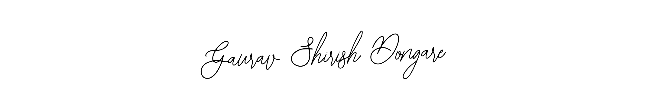 Gaurav Shirish Dongare stylish signature style. Best Handwritten Sign (Bearetta-2O07w) for my name. Handwritten Signature Collection Ideas for my name Gaurav Shirish Dongare. Gaurav Shirish Dongare signature style 12 images and pictures png