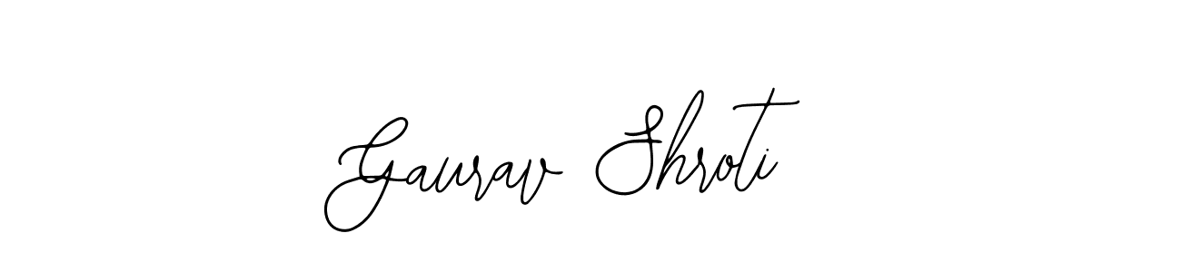 How to make Gaurav Shroti name signature. Use Bearetta-2O07w style for creating short signs online. This is the latest handwritten sign. Gaurav Shroti signature style 12 images and pictures png