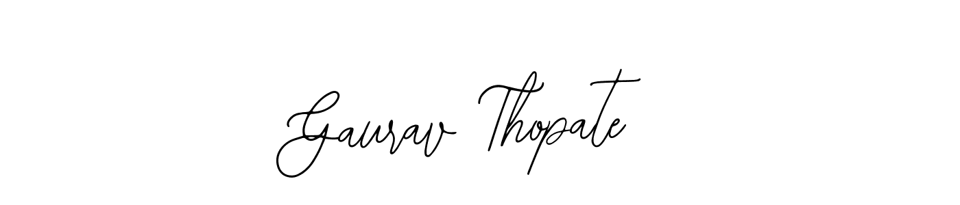 Use a signature maker to create a handwritten signature online. With this signature software, you can design (Bearetta-2O07w) your own signature for name Gaurav Thopate. Gaurav Thopate signature style 12 images and pictures png