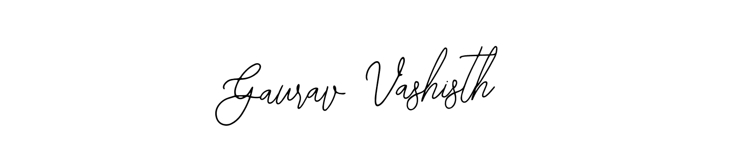 Use a signature maker to create a handwritten signature online. With this signature software, you can design (Bearetta-2O07w) your own signature for name Gaurav Vashisth. Gaurav Vashisth signature style 12 images and pictures png