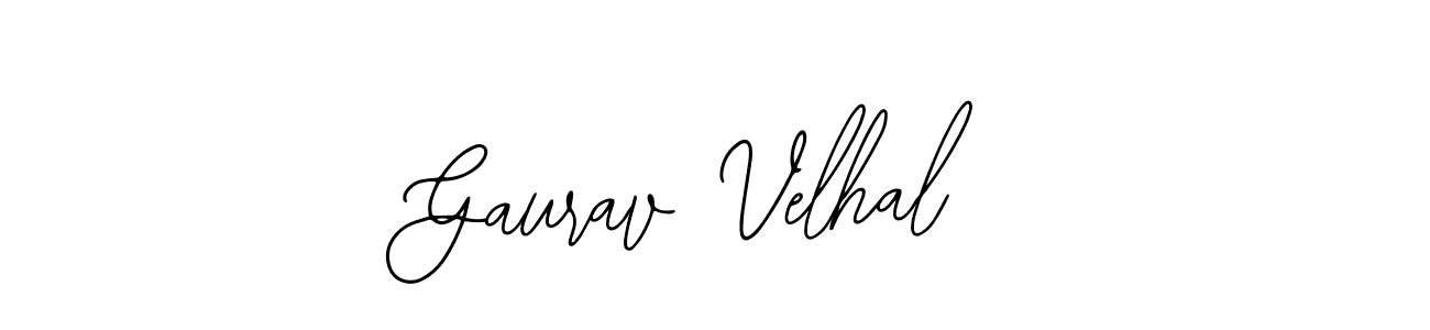 How to Draw Gaurav Velhal signature style? Bearetta-2O07w is a latest design signature styles for name Gaurav Velhal. Gaurav Velhal signature style 12 images and pictures png
