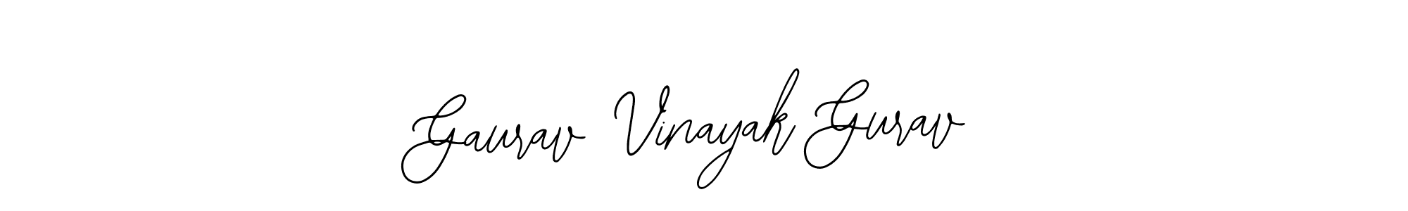 if you are searching for the best signature style for your name Gaurav Vinayak Gurav. so please give up your signature search. here we have designed multiple signature styles  using Bearetta-2O07w. Gaurav Vinayak Gurav signature style 12 images and pictures png