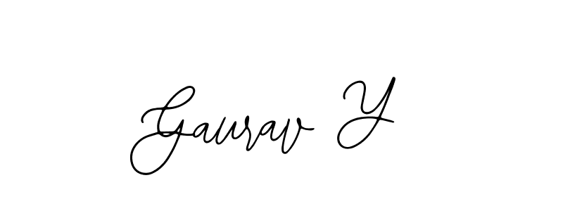 Also You can easily find your signature by using the search form. We will create Gaurav Y name handwritten signature images for you free of cost using Bearetta-2O07w sign style. Gaurav Y signature style 12 images and pictures png