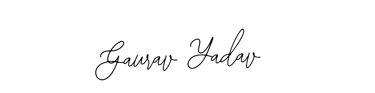 The best way (Bearetta-2O07w) to make a short signature is to pick only two or three words in your name. The name Gaurav Yadav include a total of six letters. For converting this name. Gaurav Yadav signature style 12 images and pictures png