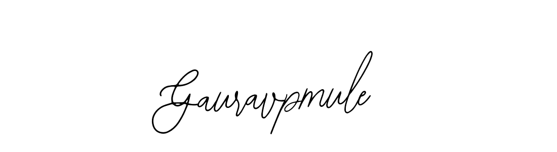 How to make Gauravpmule name signature. Use Bearetta-2O07w style for creating short signs online. This is the latest handwritten sign. Gauravpmule signature style 12 images and pictures png