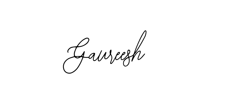 How to make Gaureesh name signature. Use Bearetta-2O07w style for creating short signs online. This is the latest handwritten sign. Gaureesh signature style 12 images and pictures png