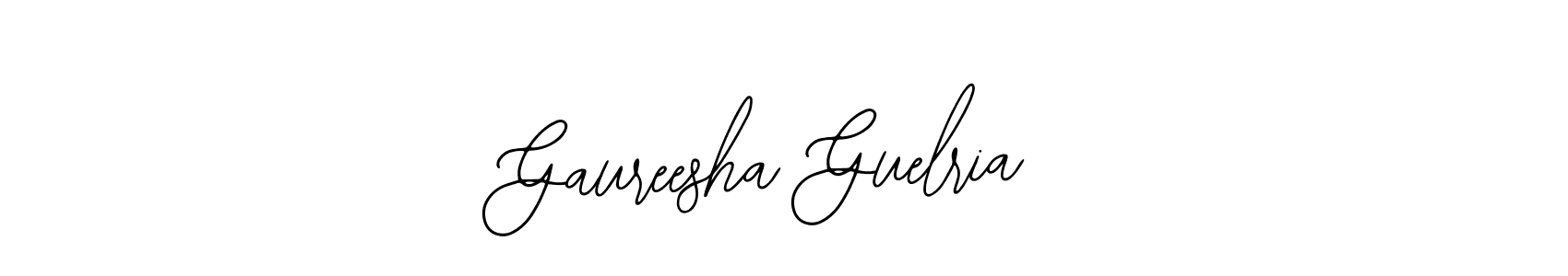 Gaureesha Guelria stylish signature style. Best Handwritten Sign (Bearetta-2O07w) for my name. Handwritten Signature Collection Ideas for my name Gaureesha Guelria. Gaureesha Guelria signature style 12 images and pictures png