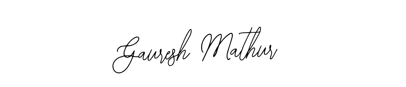 Similarly Bearetta-2O07w is the best handwritten signature design. Signature creator online .You can use it as an online autograph creator for name Gauresh Mathur. Gauresh Mathur signature style 12 images and pictures png