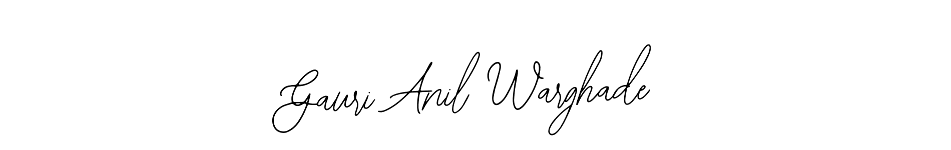 Use a signature maker to create a handwritten signature online. With this signature software, you can design (Bearetta-2O07w) your own signature for name Gauri Anil Warghade. Gauri Anil Warghade signature style 12 images and pictures png