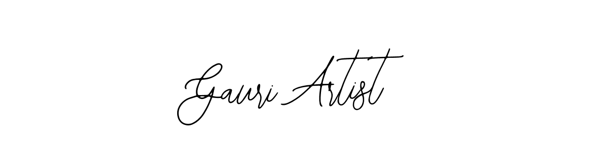 The best way (Bearetta-2O07w) to make a short signature is to pick only two or three words in your name. The name Gauri Artist include a total of six letters. For converting this name. Gauri Artist signature style 12 images and pictures png