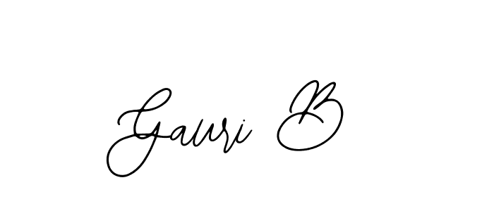 Here are the top 10 professional signature styles for the name Gauri B. These are the best autograph styles you can use for your name. Gauri B signature style 12 images and pictures png