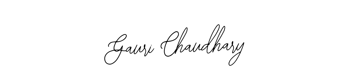 Gauri Chaudhary stylish signature style. Best Handwritten Sign (Bearetta-2O07w) for my name. Handwritten Signature Collection Ideas for my name Gauri Chaudhary. Gauri Chaudhary signature style 12 images and pictures png