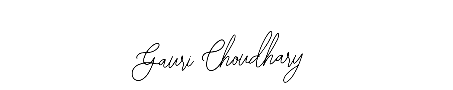 How to make Gauri Choudhary signature? Bearetta-2O07w is a professional autograph style. Create handwritten signature for Gauri Choudhary name. Gauri Choudhary signature style 12 images and pictures png