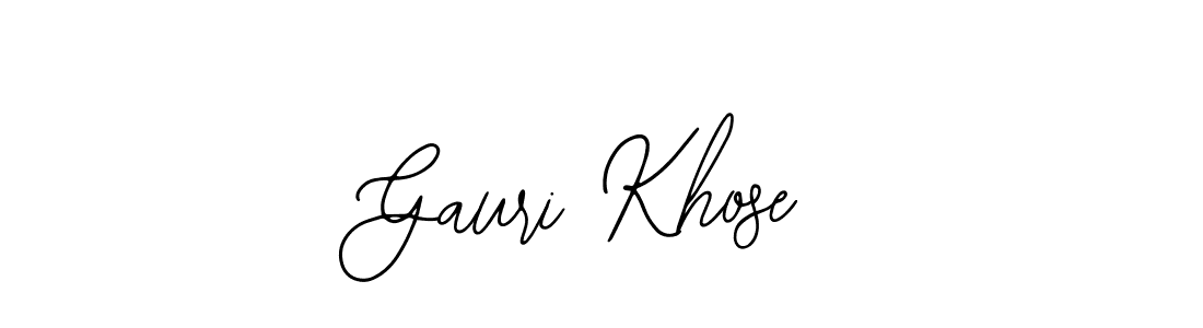 Use a signature maker to create a handwritten signature online. With this signature software, you can design (Bearetta-2O07w) your own signature for name Gauri Khose. Gauri Khose signature style 12 images and pictures png