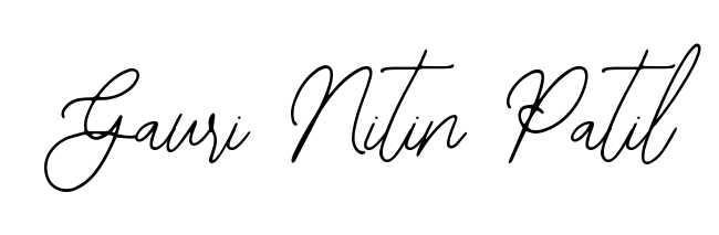 Explore multiple handwriting variations for Gauri Nitin Patil including this stunning Bearetta-2O07w design. Free to use across all platforms. Gauri Nitin Patil signature style 12 images and pictures png