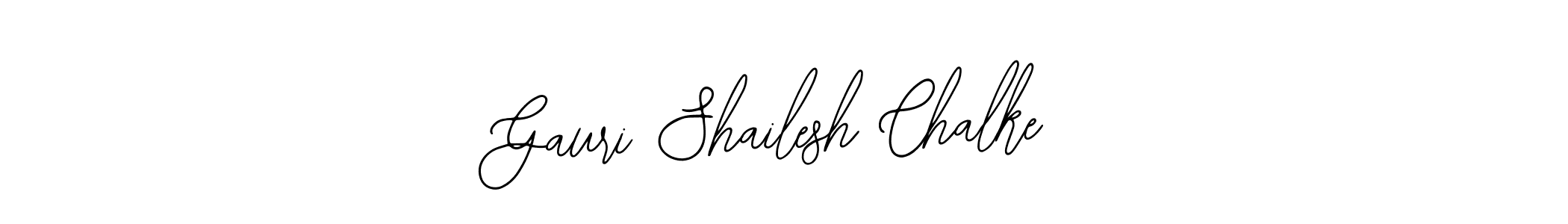 How to make Gauri Shailesh Chalke signature? Bearetta-2O07w is a professional autograph style. Create handwritten signature for Gauri Shailesh Chalke name. Gauri Shailesh Chalke signature style 12 images and pictures png