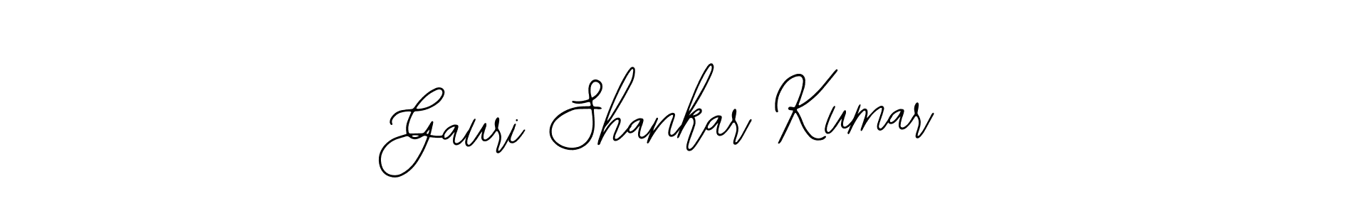 How to make Gauri Shankar Kumar name signature. Use Bearetta-2O07w style for creating short signs online. This is the latest handwritten sign. Gauri Shankar Kumar signature style 12 images and pictures png