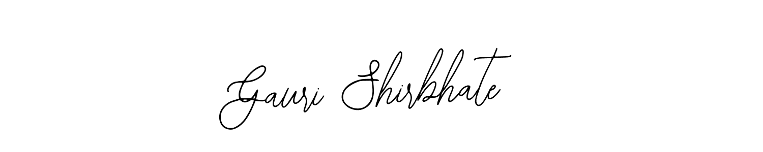 Similarly Bearetta-2O07w is the best handwritten signature design. Signature creator online .You can use it as an online autograph creator for name Gauri Shirbhate. Gauri Shirbhate signature style 12 images and pictures png