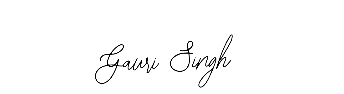 You should practise on your own different ways (Bearetta-2O07w) to write your name (Gauri Singh) in signature. don't let someone else do it for you. Gauri Singh signature style 12 images and pictures png