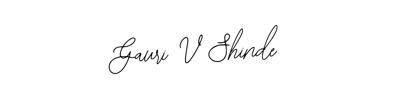 Gauri V Shinde stylish signature style. Best Handwritten Sign (Bearetta-2O07w) for my name. Handwritten Signature Collection Ideas for my name Gauri V Shinde. Gauri V Shinde signature style 12 images and pictures png