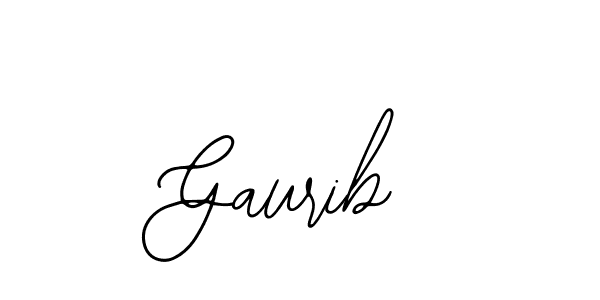 How to make Gaurib name signature. Use Bearetta-2O07w style for creating short signs online. This is the latest handwritten sign. Gaurib signature style 12 images and pictures png