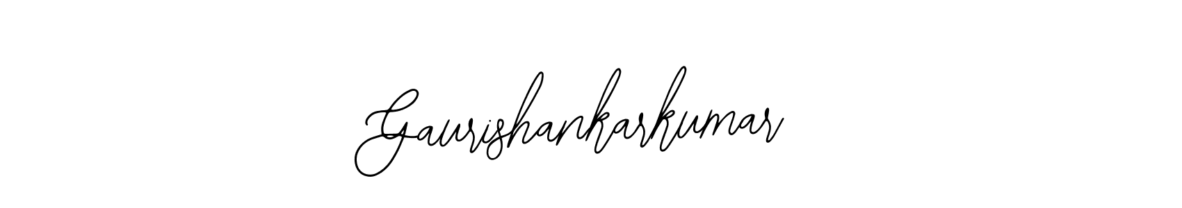 Design your own signature with our free online signature maker. With this signature software, you can create a handwritten (Bearetta-2O07w) signature for name Gaurishankarkumar. Gaurishankarkumar signature style 12 images and pictures png