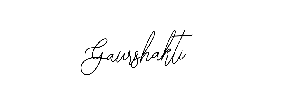 How to make Gaurshakti signature? Bearetta-2O07w is a professional autograph style. Create handwritten signature for Gaurshakti name. Gaurshakti signature style 12 images and pictures png