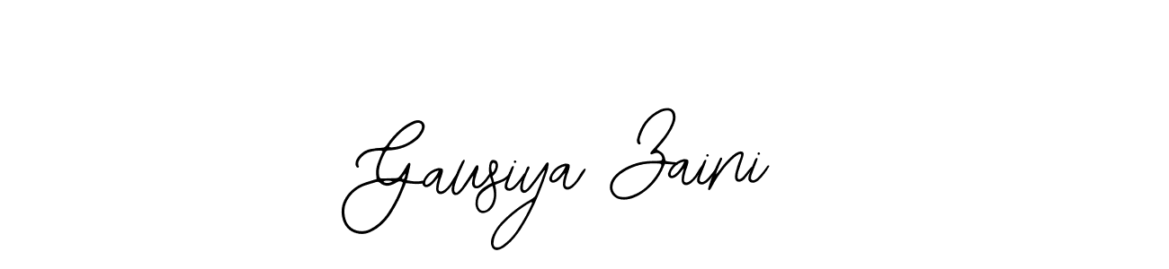 Make a beautiful signature design for name Gausiya Zaini. With this signature (Bearetta-2O07w) style, you can create a handwritten signature for free. Gausiya Zaini signature style 12 images and pictures png
