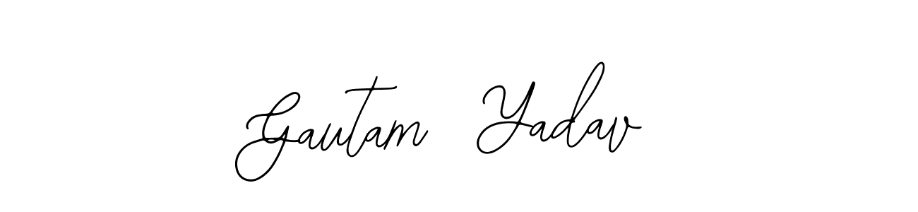 How to make Gautam  Yadav signature? Bearetta-2O07w is a professional autograph style. Create handwritten signature for Gautam  Yadav name. Gautam  Yadav signature style 12 images and pictures png