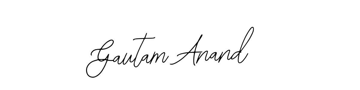 Design your own signature with our free online signature maker. With this signature software, you can create a handwritten (Bearetta-2O07w) signature for name Gautam Anand. Gautam Anand signature style 12 images and pictures png