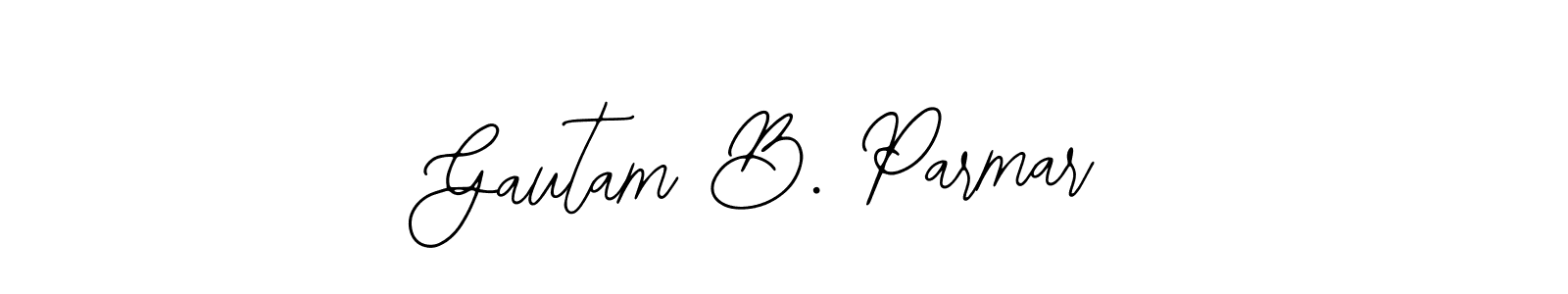 How to Draw Gautam B. Parmar signature style? Bearetta-2O07w is a latest design signature styles for name Gautam B. Parmar. Gautam B. Parmar signature style 12 images and pictures png