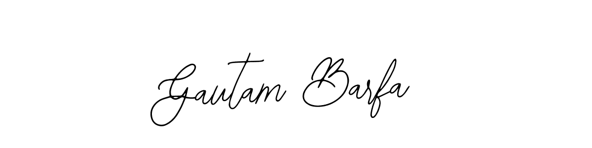 How to Draw Gautam Barfa signature style? Bearetta-2O07w is a latest design signature styles for name Gautam Barfa. Gautam Barfa signature style 12 images and pictures png