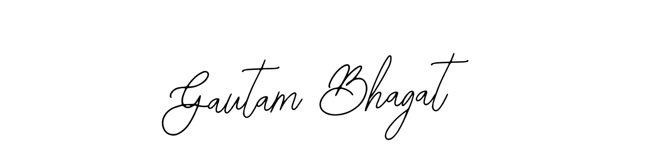 You should practise on your own different ways (Bearetta-2O07w) to write your name (Gautam Bhagat) in signature. don't let someone else do it for you. Gautam Bhagat signature style 12 images and pictures png