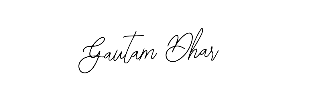 It looks lik you need a new signature style for name Gautam Dhar. Design unique handwritten (Bearetta-2O07w) signature with our free signature maker in just a few clicks. Gautam Dhar signature style 12 images and pictures png