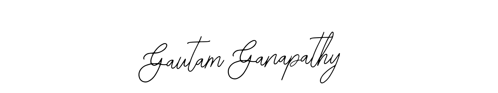 Use a signature maker to create a handwritten signature online. With this signature software, you can design (Bearetta-2O07w) your own signature for name Gautam Ganapathy. Gautam Ganapathy signature style 12 images and pictures png