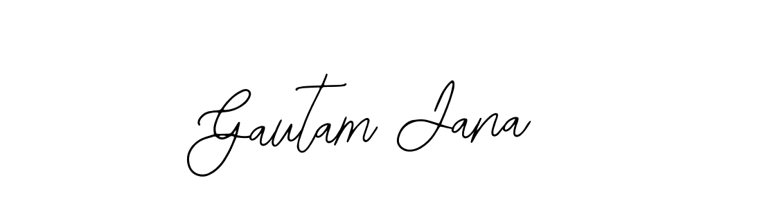 Gautam Jana stylish signature style. Best Handwritten Sign (Bearetta-2O07w) for my name. Handwritten Signature Collection Ideas for my name Gautam Jana. Gautam Jana signature style 12 images and pictures png