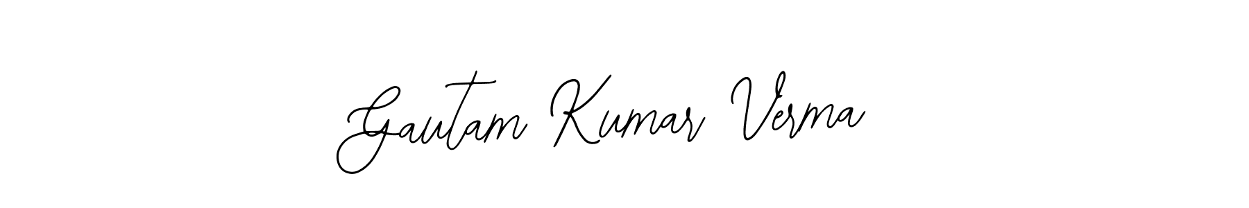 Make a short Gautam Kumar Verma signature style. Manage your documents anywhere anytime using Bearetta-2O07w. Create and add eSignatures, submit forms, share and send files easily. Gautam Kumar Verma signature style 12 images and pictures png