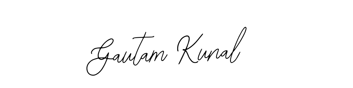 Gautam Kunal stylish signature style. Best Handwritten Sign (Bearetta-2O07w) for my name. Handwritten Signature Collection Ideas for my name Gautam Kunal. Gautam Kunal signature style 12 images and pictures png