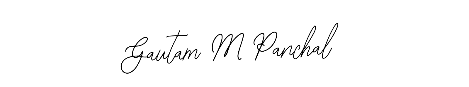 You should practise on your own different ways (Bearetta-2O07w) to write your name (Gautam M Panchal) in signature. don't let someone else do it for you. Gautam M Panchal signature style 12 images and pictures png