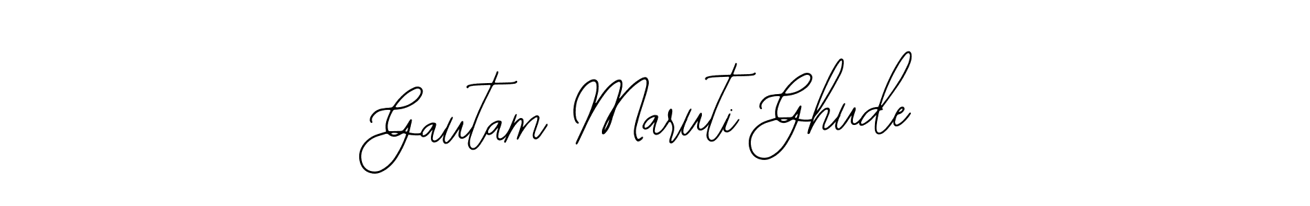 Gautam Maruti Ghude stylish signature style. Best Handwritten Sign (Bearetta-2O07w) for my name. Handwritten Signature Collection Ideas for my name Gautam Maruti Ghude. Gautam Maruti Ghude signature style 12 images and pictures png