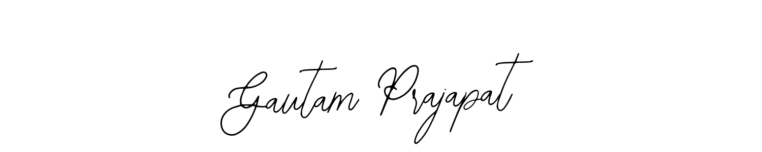 You should practise on your own different ways (Bearetta-2O07w) to write your name (Gautam Prajapat) in signature. don't let someone else do it for you. Gautam Prajapat signature style 12 images and pictures png
