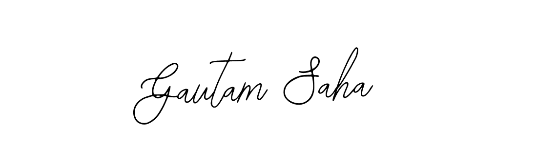 Gautam Saha stylish signature style. Best Handwritten Sign (Bearetta-2O07w) for my name. Handwritten Signature Collection Ideas for my name Gautam Saha. Gautam Saha signature style 12 images and pictures png