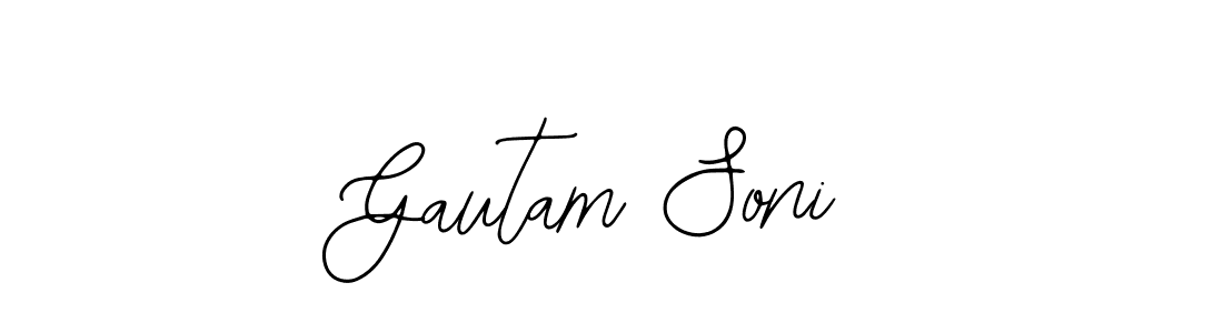 The best way (Bearetta-2O07w) to make a short signature is to pick only two or three words in your name. The name Gautam Soni include a total of six letters. For converting this name. Gautam Soni signature style 12 images and pictures png