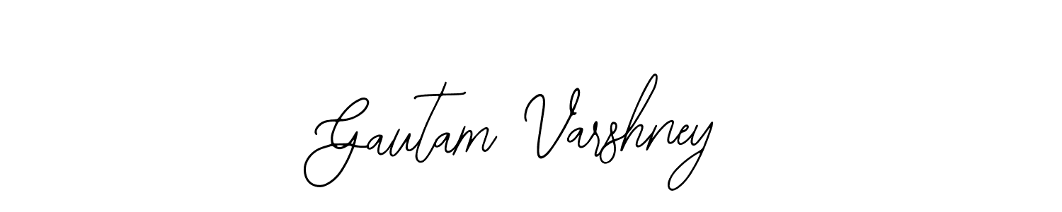 You should practise on your own different ways (Bearetta-2O07w) to write your name (Gautam Varshney) in signature. don't let someone else do it for you. Gautam Varshney signature style 12 images and pictures png