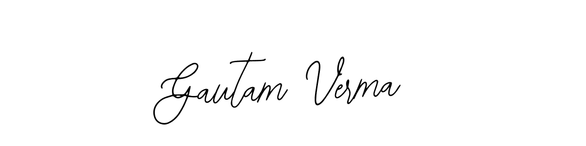 Gautam Verma stylish signature style. Best Handwritten Sign (Bearetta-2O07w) for my name. Handwritten Signature Collection Ideas for my name Gautam Verma. Gautam Verma signature style 12 images and pictures png